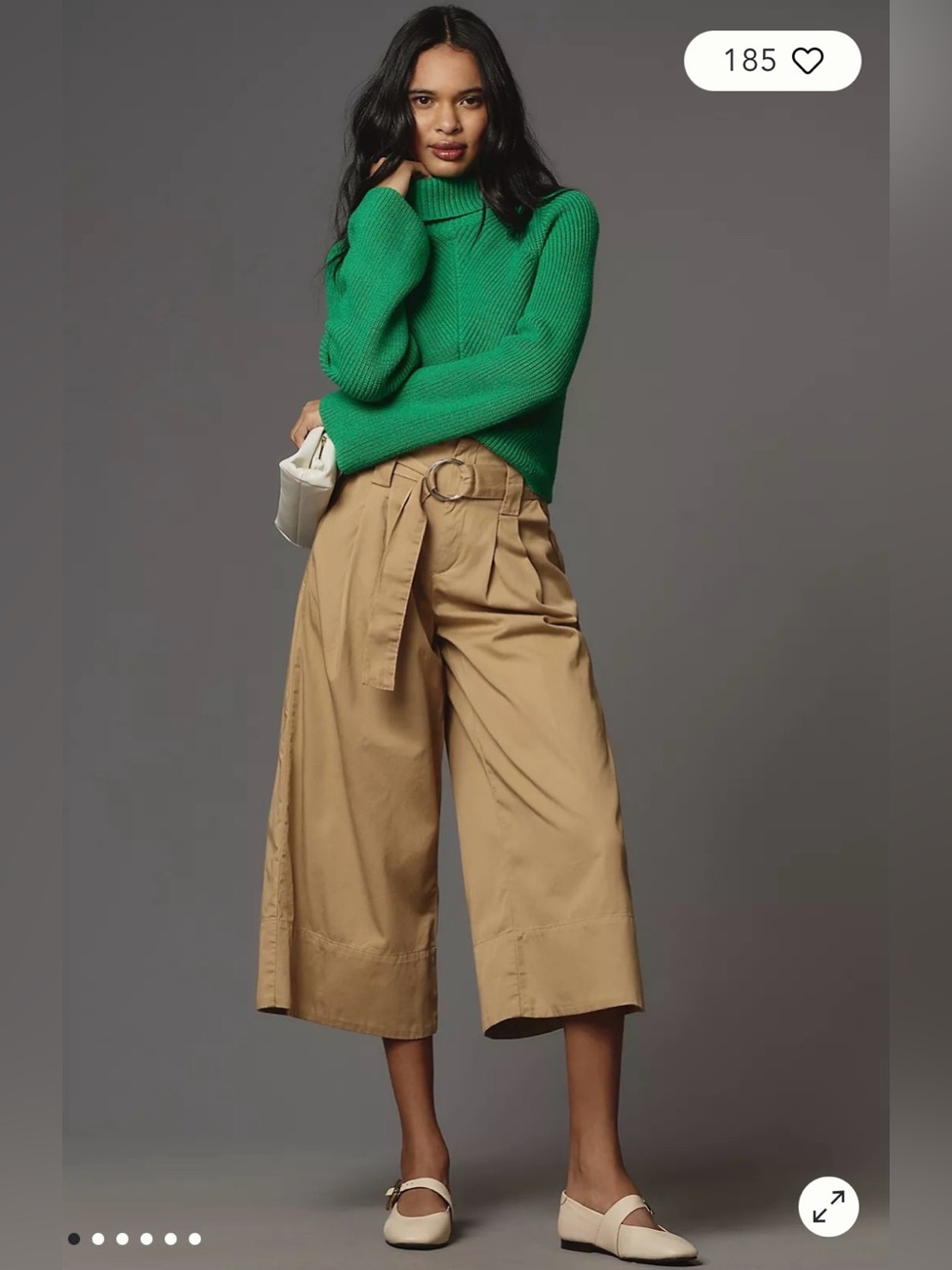 Maeve High-Rise Belted Culottes Anthropologie NWT Size 4 $148